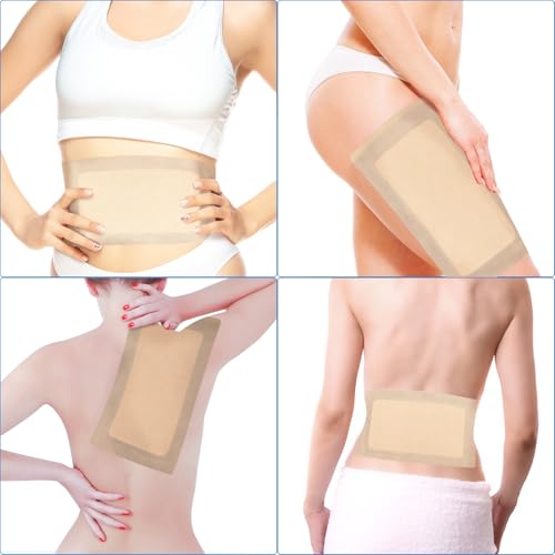 Image of 15 Pcs Large Castor Oil Pack Wrap, Disposable Castor Oil Patches for Abdomen /Leg /Back (Oil Not Included), 11 inch x 6.3 inch
