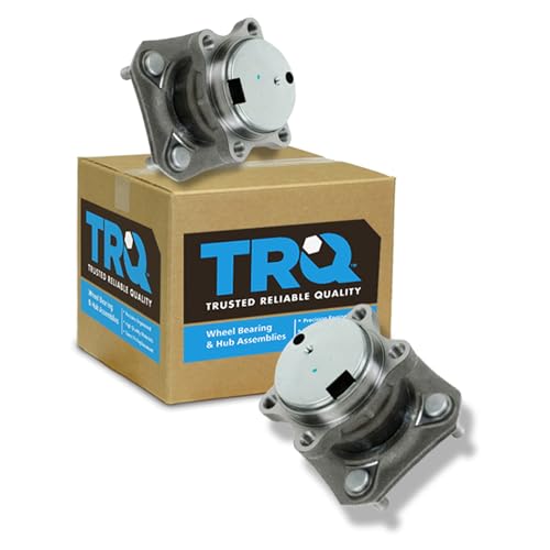 Image of TRQ 2 Piece Rear Wheel Bearing & Hub Assembly Set Compatible with 2007-2012 Nissan Sentra