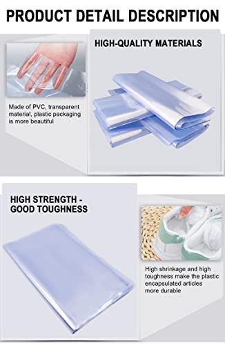 Hoatai HOATAI-US Heat Shrink Bag-Hoatai 12X18"Professional Grade Heat Shrink Wrap Is Used To Store Wrap Embellished Items thumb #3