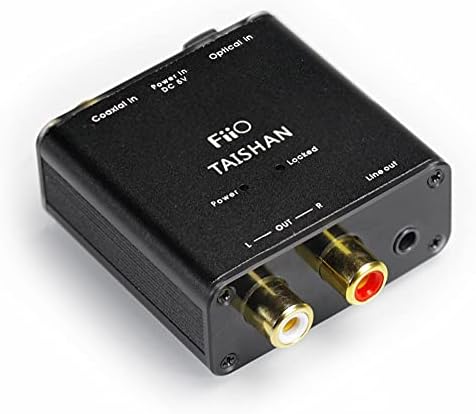 FiiO D3 (D03K) Essential Edition Digital to Analog Audio Converter - 192kHz/24bit Optical and Coaxial DAC - Without AC Adaptor