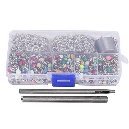 Rebites de latão resistentes e duráveis, rebites DIY, 380 conjunto para decoração e fixação de difer