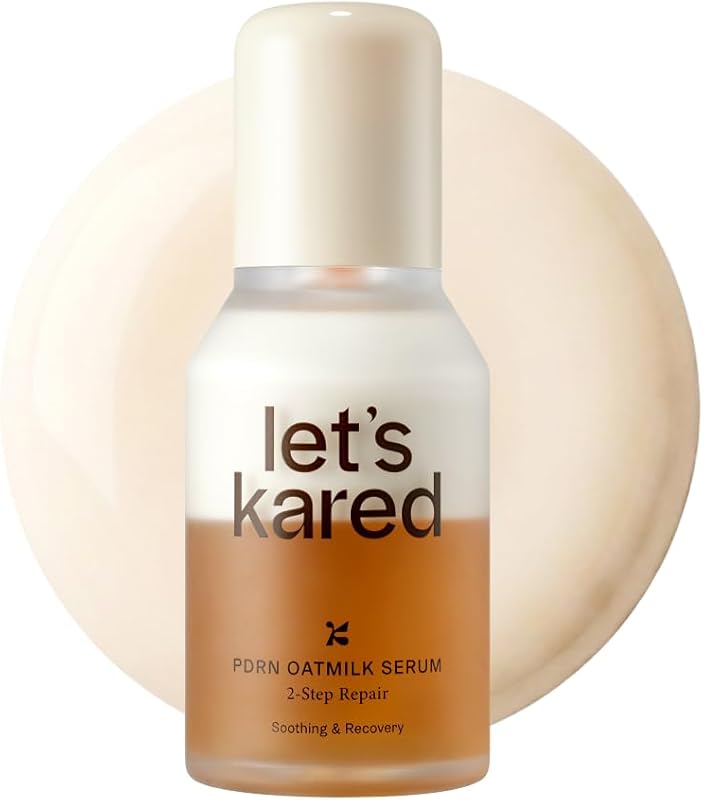 Sérum facial LET'S KARED PDRN Oatmilk com Cica PDRN e aveia, 50 mL