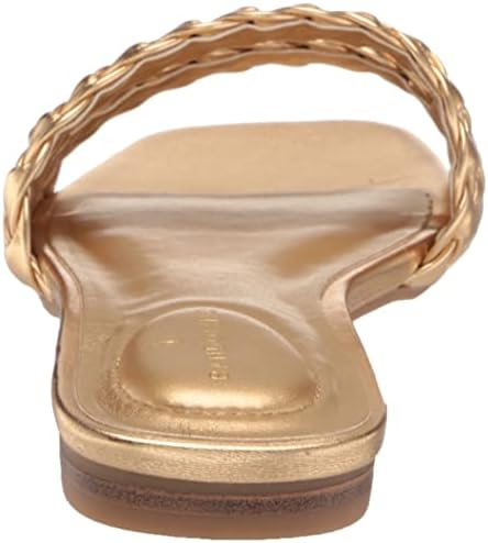 Bandolino Women's SESSILY Flat Sandal, Gold 710, 8.5 | Image 2