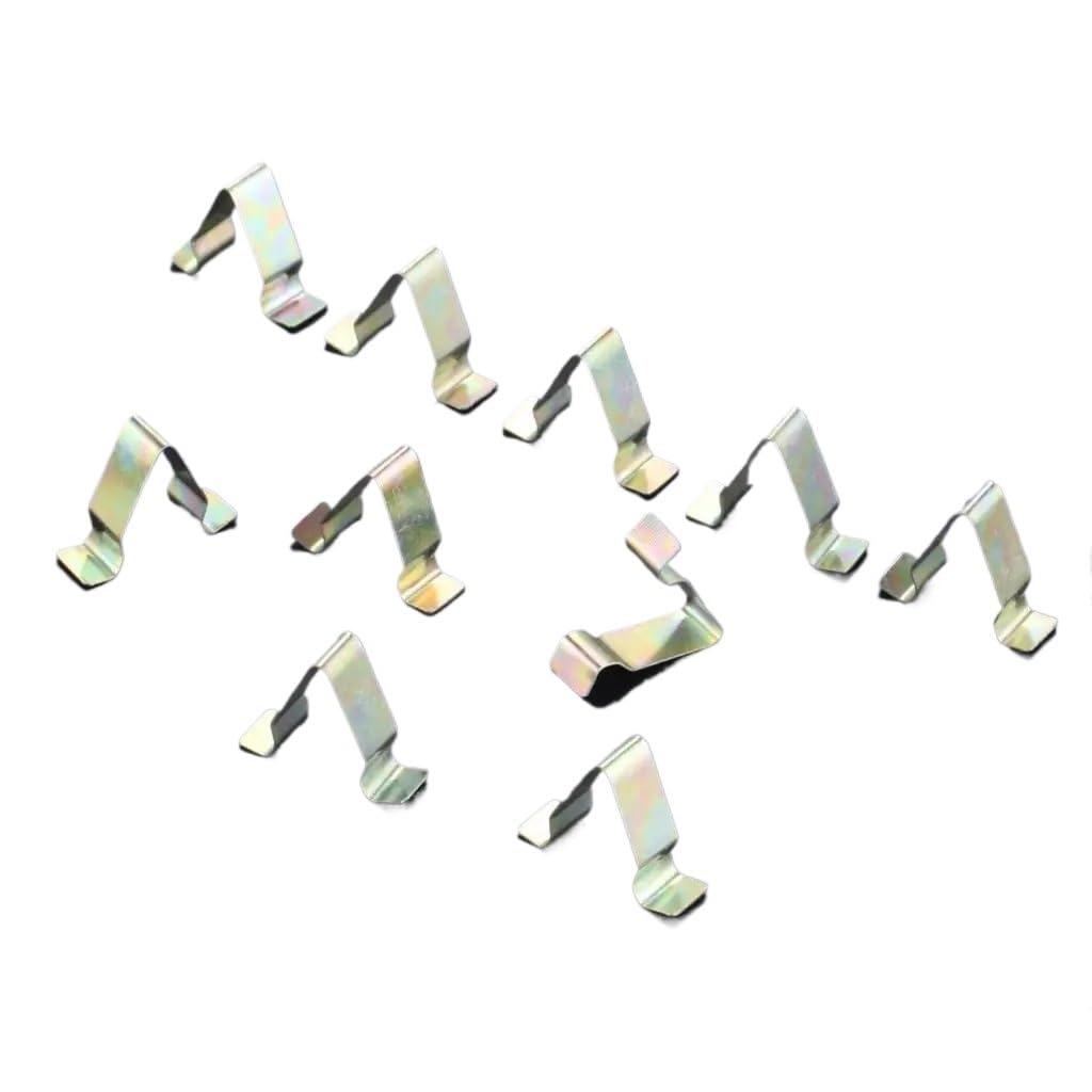 GLBMLMTHZP 10Pc Auto Metal Trim Interior Panel Lining Clip Upholstery Retainer Rivet Fastener Fit For Audi Seat For Skoda