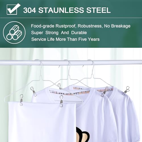 Phydelu FDL0001 50Pcs) Stainless Steel Laundry Clothes Pins Heavy Duty Outdoor, Clothespins For Hanging Clothes, Metal Clips thumb #3