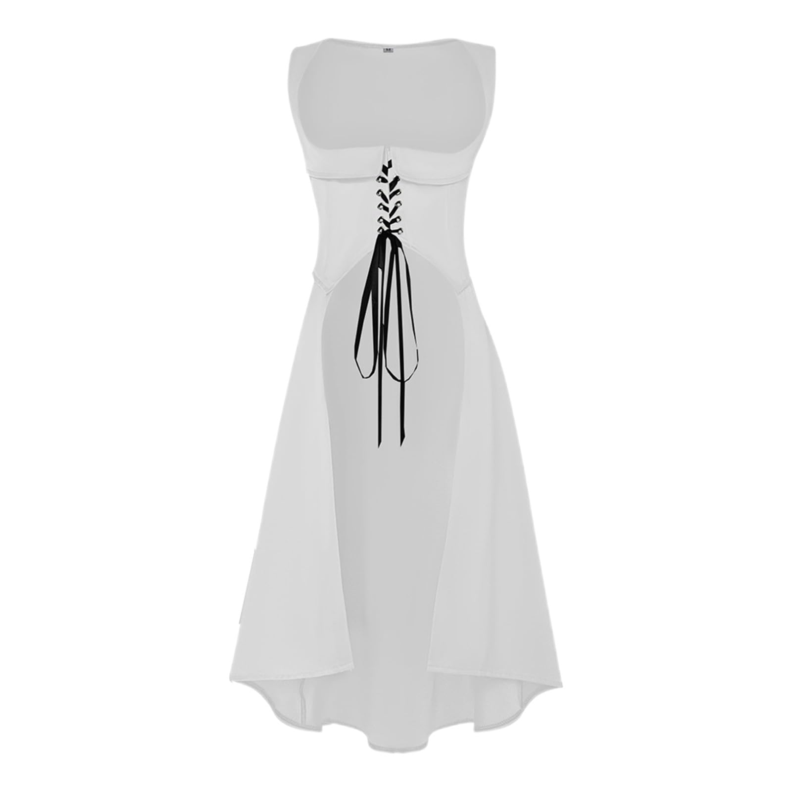Generisch 2026 - Vestido de corte medieval elegante para espectáculos históricos, vestido de fiesta de Halloween