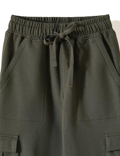Image of Amazon Brand - Symbol Kids Boys Cotton Blend Solid Cargo Track Pant