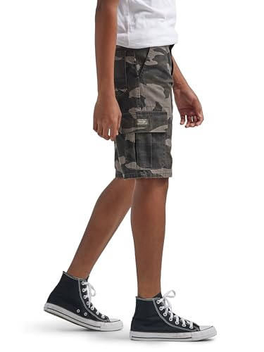 Pantalones cortos cargo con bolsillos funcionales y camuflaje resistente 2