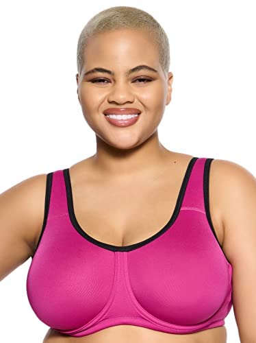 Felina Paramour Body X Underwire Sports Bra (Festival Fuchsia, 38G) #TOP9