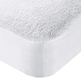 Olivia Rocco Extra Deep Waterproof Terry Towel Mattress Protector Topper Cover Breathable Fitted Bed Sheet Non Noisy (Super King)