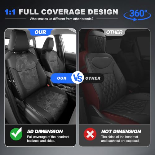 Image of AOMSAZTO Camo Seat Covers for Toyota Corolla Cross 2022-2026 Full Set