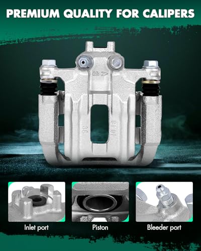 Image of SCITOO Rear Left+Right Brake Calipers With Bracket 19B2911 19B2910 Compatible For Honda CR-V 2005-2006