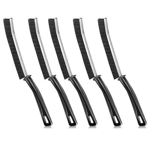5 cepillos de limpieza de huecos, cepillo de limpieza de esquinas, cepillo de limpieza para cuarto de baño, inodoro, cocina, ventanas, ranuras de puerta, juntas, cepillo de limpieza profunda