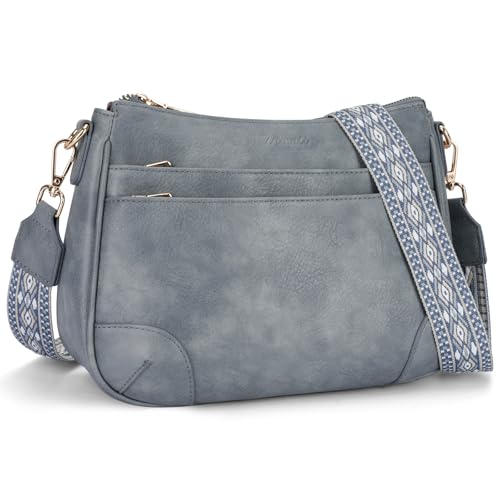 Sac à bandoulière femme compact mais spacieux en cuir végétalien