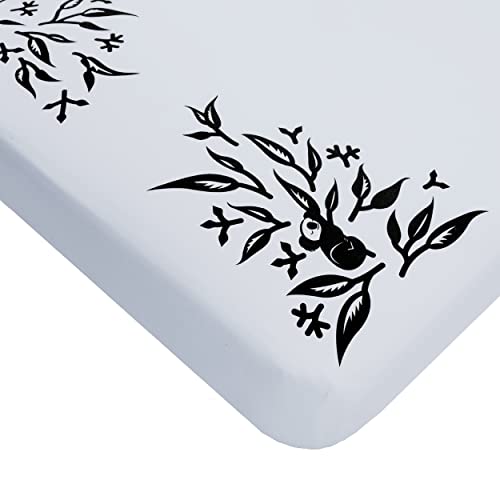 Image of Nanit Smart Sheets – 100% Cotton Fitted Crib Sheets for Standard Crib, Works with Nanit Baby Monitors to Measure Your Baby's Height - Blue