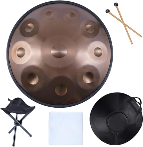 Tambor Gold Handpan 22 Pulgadas 9 Notas 440hz miniatura 1