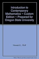 Introduction to Contemporary Mathematics ~ Custom Edition ~ Prepared for Oregon State University 0534467296 Book Cover
