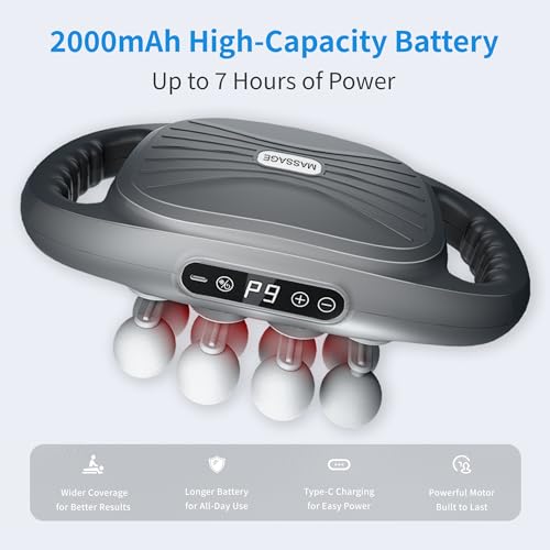 Binxalin 16 Head Deep Tissue Massage Gun, Handheld Percussion Massager for Back, Neck, Sho - image 4