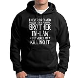 Funny Mens Hoodie Gift Ideas For Brother-in-Law Long Sleeve Hooded Sweatshirt, 3XL