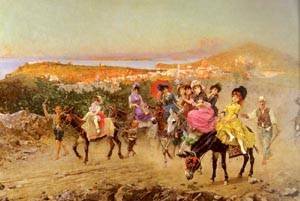 Peinture à l'huile La Sommarata de Simonetti pour sublimer votre salon moderne