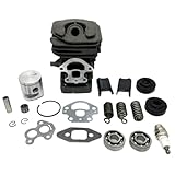 Cylinder Piston Crank Bearing Seal Gasket Kit 39mm Compatible With HUS 240 240E 235E 235 236 236E Chainsaw