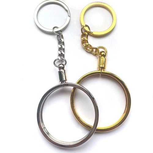 Portamoneda Llavero Metal 2 Piezas 40mm Dorado Plata miniatura 1