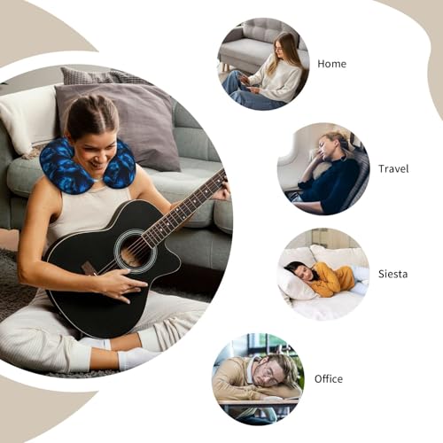 Almohada de espuma viscoelástica para viaje miniatura 7