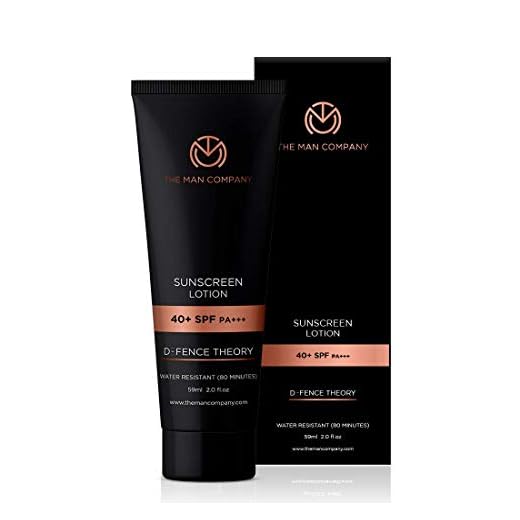 The Man Company Water Resistant Sunscreen Lotion 40+ SPF PA+++, 59 ml