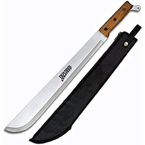 große Machete Silber Viking Explorer Machete mit Holzgriff - Gesamtlänge 55cm - Macheten, Silber Cover
