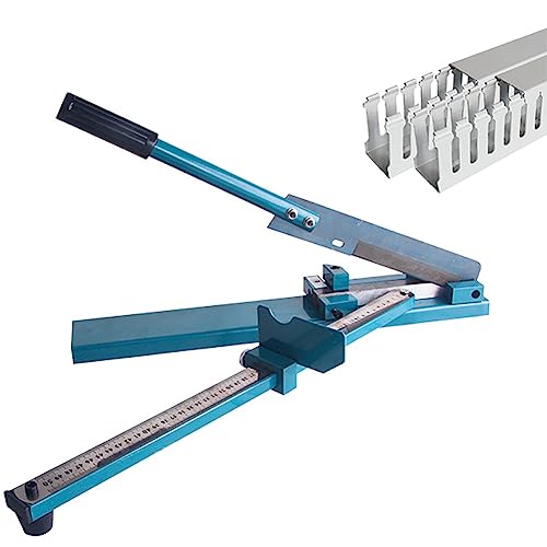 Taglierina manuale per guida DIN, 45/90 gradi regolabile in PVC con blocco di sicurezza, lama in acciaio resistente per elettricisti