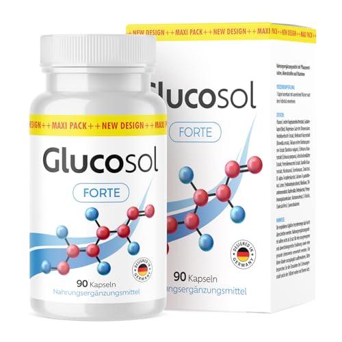 Glucosol Forte cápsulas - adecuado para mujeres y hombres - con ingredientes naturales - contenido...