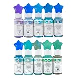 GreenOcean レジン着色剤 カラリー イリュージョンカラー 10色セット レジン着色料 不透明 鮮やか UVレジン液 高発色 ラメ クラフト GreenOceanオリジナル♪ 28444-G (Bタイプ)