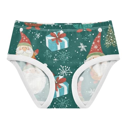 Girls' Training Panties Briefs Underwear for Toddler Deer Tree Christmas Pattern