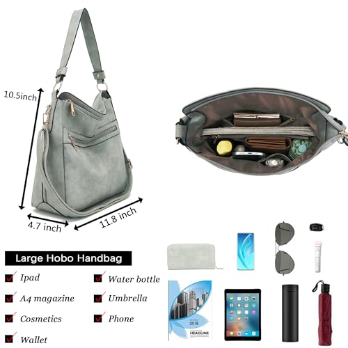 Image of Purses For Women Handbags And Wallet Set Large Hobo Crossbody Bag Ladies Purse Totes 4 PCS | And Wallet Set