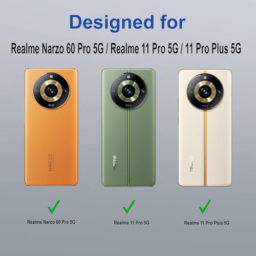 Image of amazon basics Back Case Cover for Realme Narzo 60 Pro 5G (TPU + PC Translucent Black)