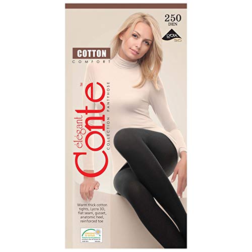 Image of Conte Warm Thick Winter Tights Cotton 250 Den