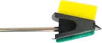 Limpador espuma com raspador limpa aquário cabo de metal (35cm)