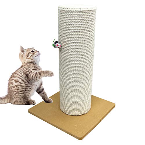 WEIMALL 爪とぎ 猫 爪とぎ ねこ 麻 ポール つめとぎ 猫 ねこ ネコ 麻 爪とぎ ポール 爪研ぎ 爪みがき ポール 猫タワー キャットタワー ミニ 据え置き つめとぎ ポール 猫用品