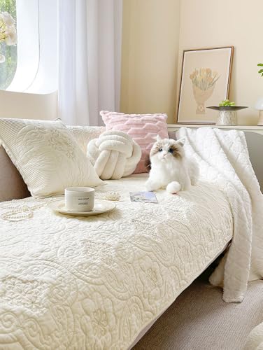 Housse de canapé protège-canapé en coton pour stopper les griffures de chat