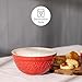 Mason Cash In the Forest S30 (1.25 Qt) Embossed Mixing Bowl | Hedgehog (Red)