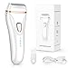 Afeitadora Eléctrica para Mujer, Afeitadora Femenina Recortadora USB Recargable con Indicador LED, Electrica Bikini Rasuradora Mujer Depiladora para Facial Piernas y Axilas, la Línea del Bikini