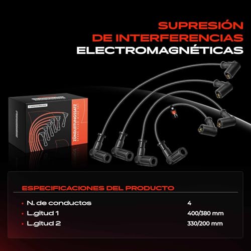 Cables de encendido Frankberg de alta conductividad para Panda y Cinquecento 4