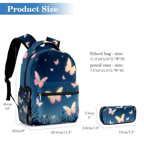 Sac à dos étudiant grande capacité avec trousse pour voyages scolaires - 2