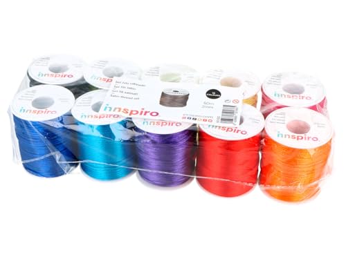 Cordón cola de ratón de 2mm para manualidades en pack de 10 colores x 50m 3