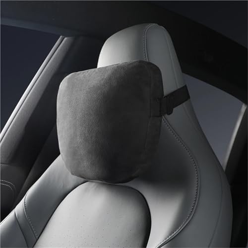 Coussin de nuque auto à mémoire de forme universel en cuir PU noir - 6
