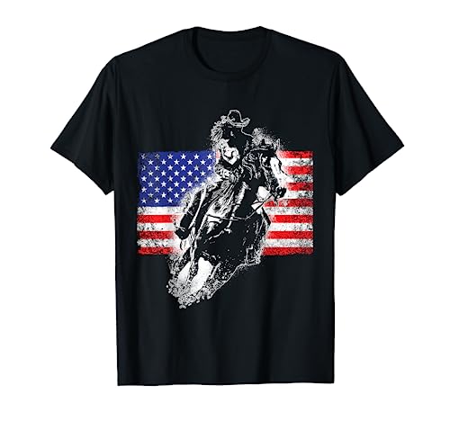 Rodeo Bullriding Sweatshirt - Amerikanische Flagge Cowboy Design Western Style