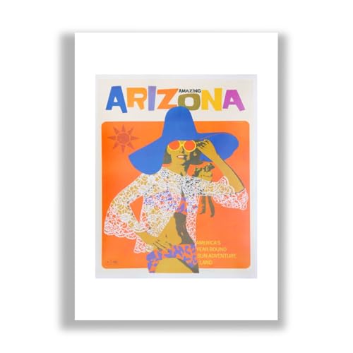 Poster de voyage Arizona impression d'art mate anti reflet pour mur lumineux salon