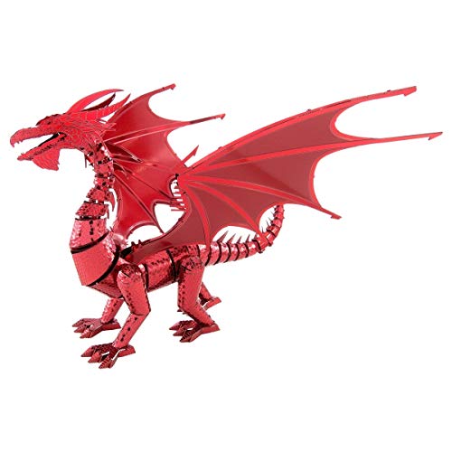 Fascinations Metal Earth ICONX Red Dragon 3D Metal Model Kit