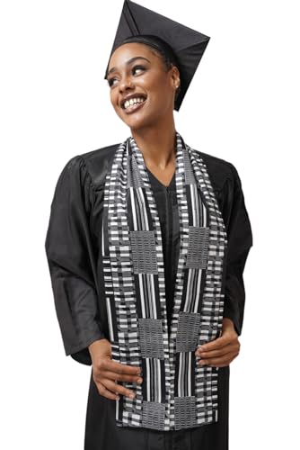 Dupsie's 1pc Kente African Print Graduation Stole, Made in Africa Black History, Festivals, Cultural, HBCU, Graduate, Schools2