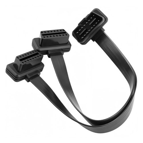 Image of STHIRA OBD2 Spliter 2 in 1 Extension Cable 16-Pin Male to Dual Female OBDII Connector Cable for Automotive Diagnostic Scan Tools, Code Readers, and Monitoring Devices